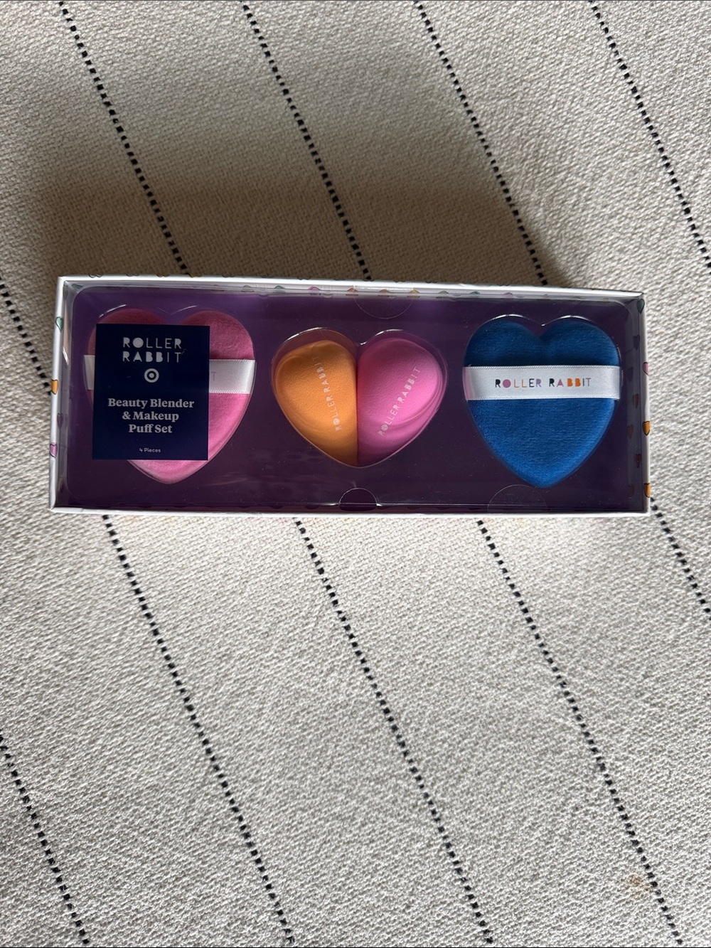 NWT Roller Rabbit x Target Beauty Blender and Makeup Puff Set